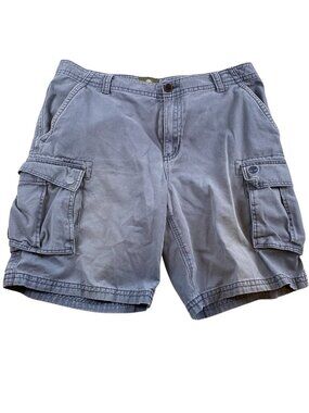 Timberland Mens Cargo Shorts Size 38 Gray Blue Hiking Fishing Outdoors Casual